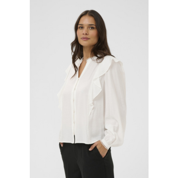 Kaffe - Wit | unisex | Blouse | Wit | 36 | regular | Kamst mode
