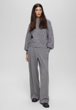 Msch Copenhagen Mschhenrika Hw Pants 17940 Broek Grey Melange Grey Melange