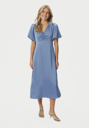 Neo noir - Blauw | Dames | Jurk | Blauw | 40 | regular | Kamst mode