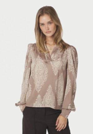 Neo noir - Beige | Dames | Blouse | Beige | 44 | regular | Kamst mode