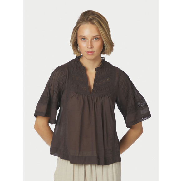 Neo noir - Bruin | Dames | Top | Bruin | 36 | regular | Kamst mode