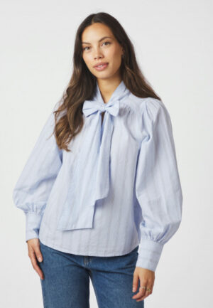 Neo noir - Blauw | Dames | Blouse | Blauw | 42 | regular | Kamst mode