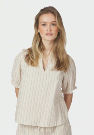 Neo noir - Beige | Dames | Blouse | Beige | 40 | regular | Kamst mode