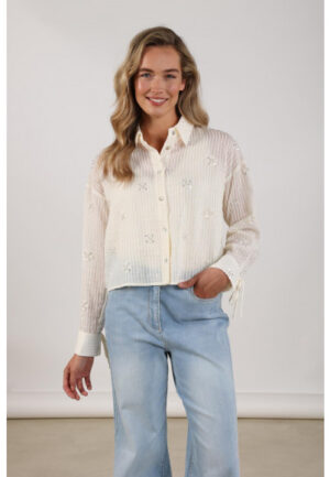 Nukus - Wit | Dames | Blouse | Wit | 3XL | regular | Kamst mode
