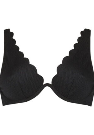 Alternative view of Hunkemöller Niet-voorgevormde beugel bikinitop Scallop Zwart