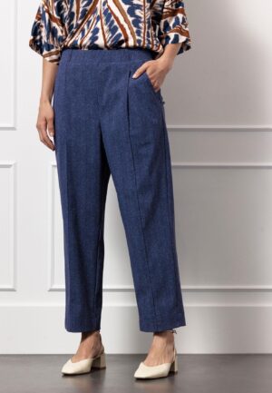 Studio Anneloes Otis Herringbone Trousers 13109 Broek 6502 Ink Blue