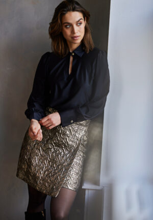 Helena Hart Rok Gigi Metalic 7695 Zwart - Brons