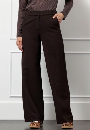 Studio Anneloes Lexie Waffle Trousers 13254 Broek 8700 Espresso
