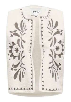 Only Onlcoco Teddy Waistcoat Cc Otw Gilets 4892487 Jet Stream Walnut
