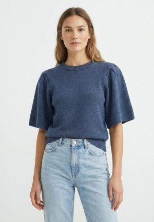 Msch Copenhagen Mschjinie Hope 2 4 Pullover 19606 Trui Korte Mouw Vintage Indigo