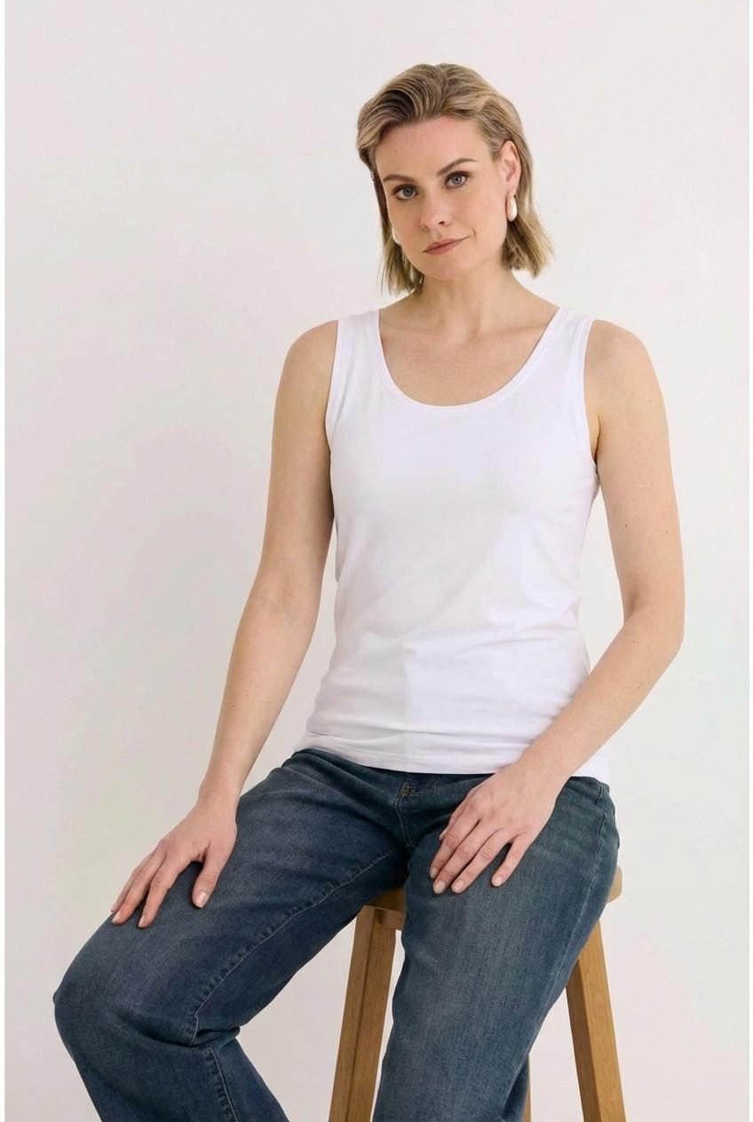 Maicazz Roma Bas.91.001 Tops En Singlets Offwhite