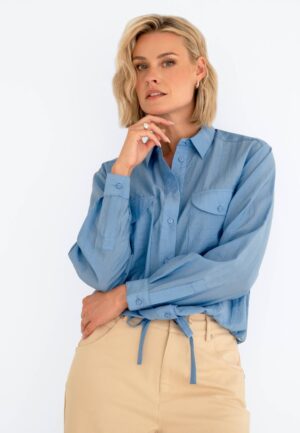 Maicazz Sammy - Blouse Sp26.20.509 Blouse Blue