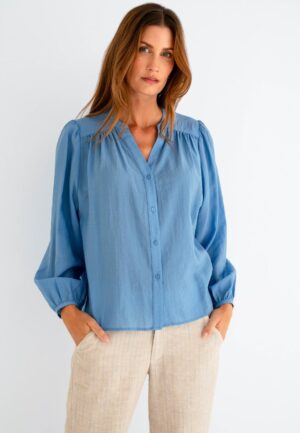 Maicazz Sarah - Blouse Sp26.20.511 Blouse Blue