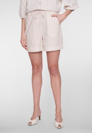 Geisha Shorts Lurex Stripe 61185-70 Korte Broeken 718 Ecru/lurex