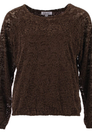 Enjoy - Bruin | Dames | Top | Bruin | XL | regular | Kamst mode