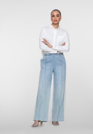 Geisha Trackpants Jogdenim 61051-10 Regular Fit 830 Bleached Denim