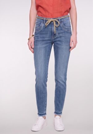 Geisha Capri Emma Capri 827 Mid Blue Denim