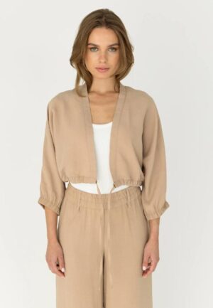 Moscow 142-05-bolero Vest 400-1 Dark Brown Solid