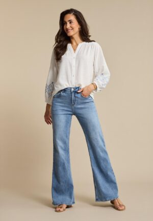 Red Button Brielle Flare Denim Srb4842 Flare Lightstone-l33