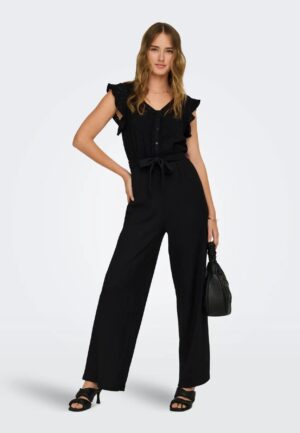 Only Onlelisa S/l V-neck Jumpsuit Jrs 15320004 Jumpsuit 4988225 Black Bloom