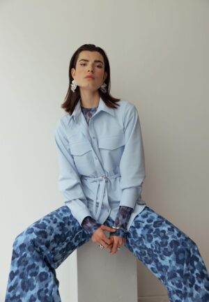 Studio Anneloes Bodil Bonded Jacket 13575 Jackets 7000 Pastel Blue