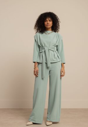 Studio Anneloes Luz Twill Trousers 13553 Broek 7700 Light Sage Green