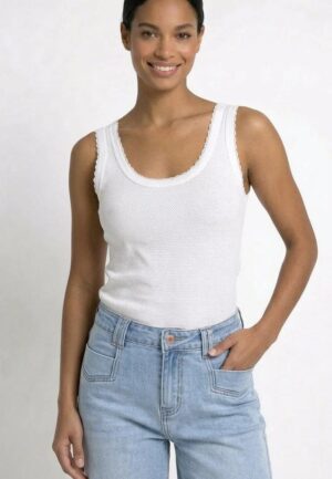 Maicazz Shirtley Top Su26.60.701 T-shirt Korte Mouw Offwhite
