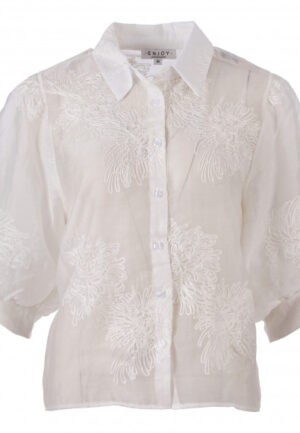 Enjoy - Wit | Dames | Blouse | Wit | L | regular | Kamst mode