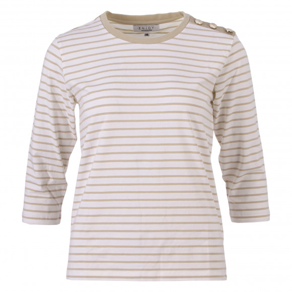 Enjoy - Beige | Dames | Top | Beige | XL | regular | Kamst mode