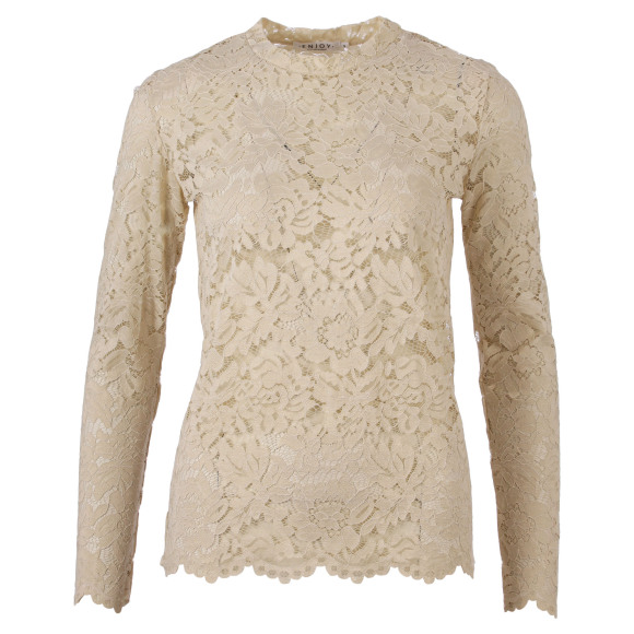 Enjoy - Beige | Dames | Top | Beige | M | regular | Kamst mode