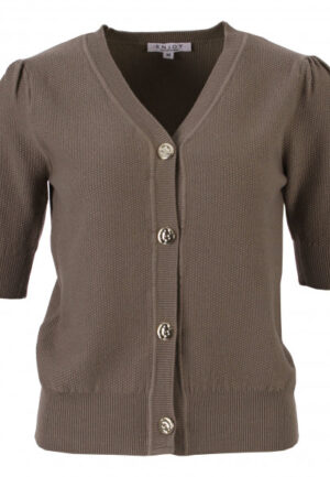 Enjoy - Bruin | Dames | Vest | Bruin | XXL | regular | Kamst mode