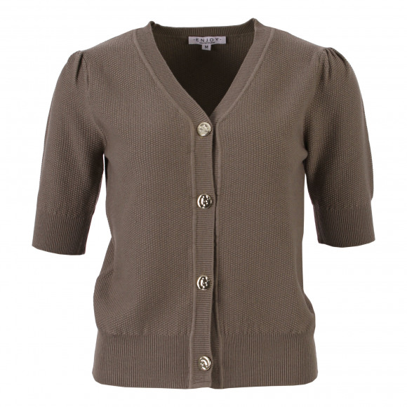 Enjoy - Bruin | Dames | Vest | Bruin | XXL | regular | Kamst mode