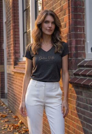 Elvira Casuals T-shirt Dolce Vita E1 26-021 T-shirt Korte Mouw 1053 Mocha