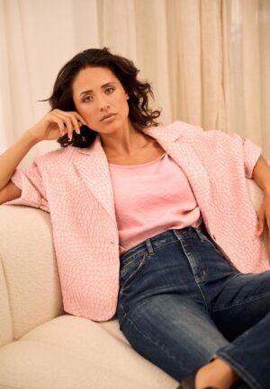 Helena Hart Top Row 7765 Tops En Singlets Roze