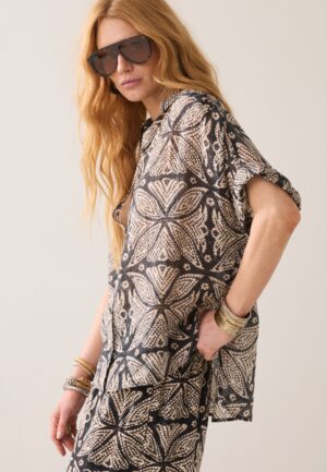 Summum Blouse Ethnic Print 2s3498-12447 990 Black