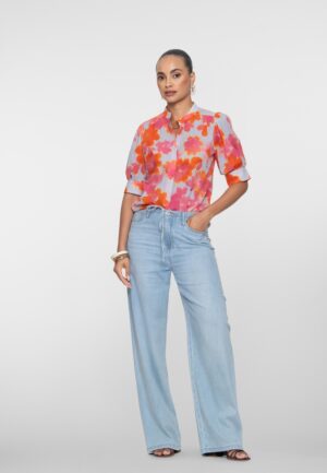 Geisha Jeans Wide 61318-10 Loose Fit 830 Bleached Denim