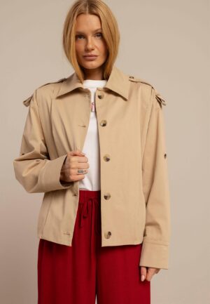Studio Anneloes Atlas Twill Jacket 13677 Jackets 2200 Latte