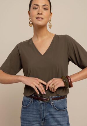 Studio Anneloes Vicky Shirt 13805 T-shirt Korte Mouw 7400 New Army