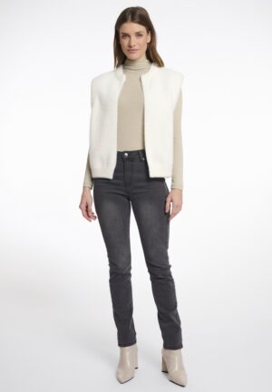 Rino - Pelle Elona Short Waistcoat Gilets Snow White