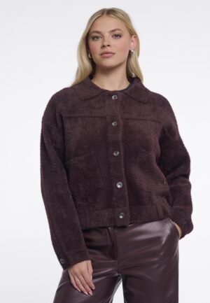 Rino - Pelle Bubbly.5002611 Boxy Jacket Jackets 11122 Fudge Cloak