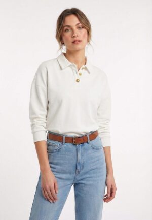 Only Onlagnes L/s Polo Cs Pr Swt 15378310 Sweater Cloud Dancer Light Gold Buttons