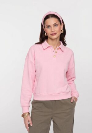 Only Onlagnes L/s Polo Cs Pr Swt 15378310 Sweater Romance Rose Light Gold Buttons