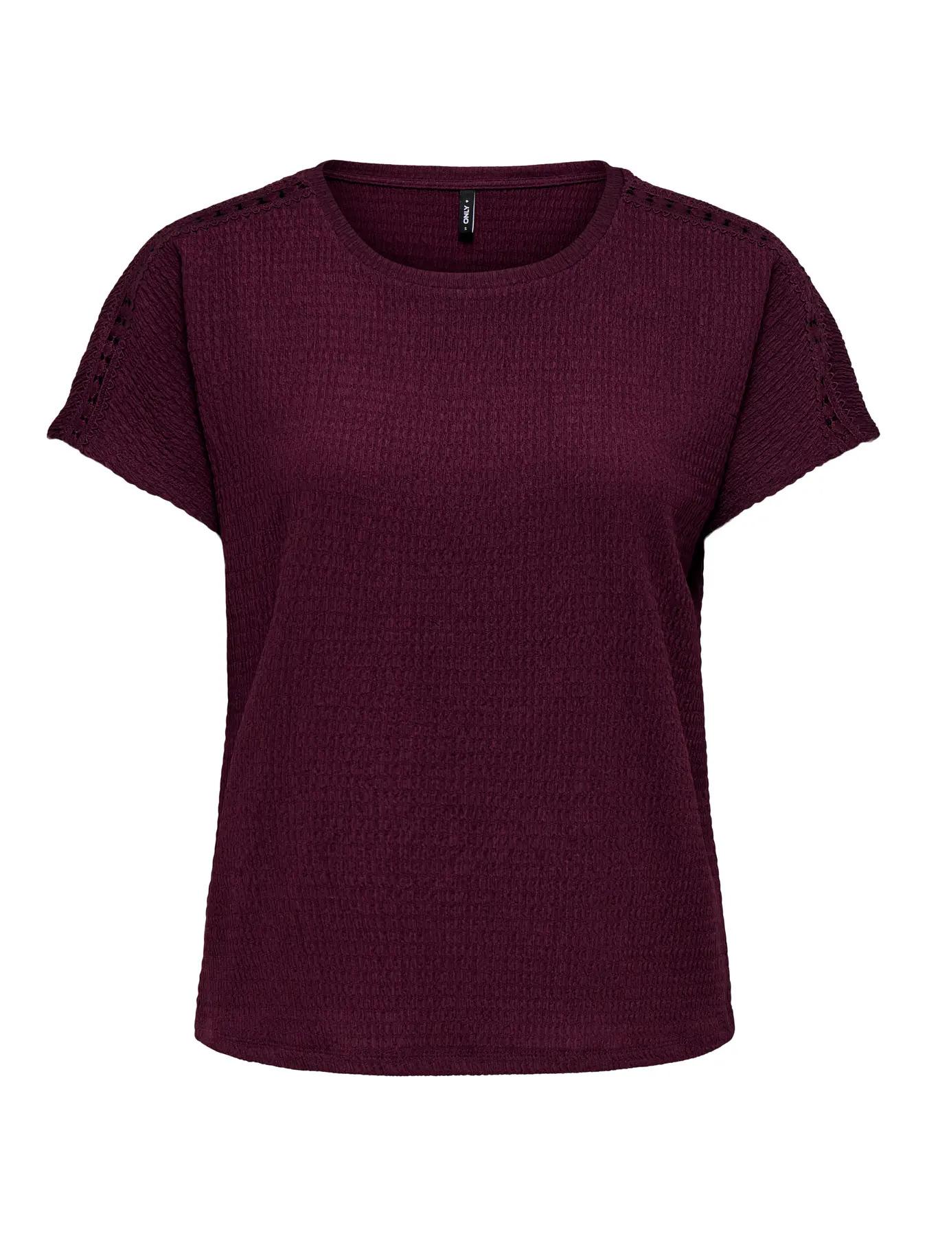 Only Onldebbie S/s Detail Top Cc Jrs 15376483 T-shirt Korte Mouw 5051485 Fig