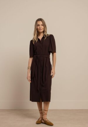 Studio Anneloes Poppy Butterfly Dress 13884 Jurk 8700 Espresso