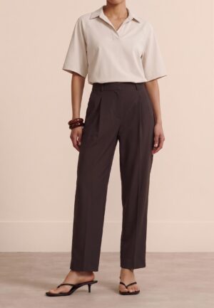 Studio Anneloes Willow Trousers 13973 Broek 8700 Espresso