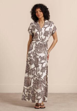 Studio Anneloes Andra Flower Dress 13963 Jurk 1486 Kit/chestnut