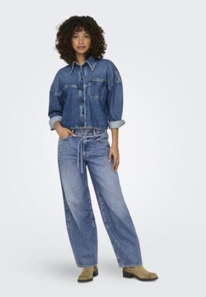 Only Onlgianna Mw Straight Dnm Dot596 15325796 Straight Leg Medium Blue Denim