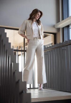 Elvira Casuals Trouser Yara E2 26-020 Broek 1066 Sand Linen