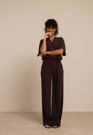 Studio Anneloes Maggie Jumpsuit 91542 Jumpsuit 8700 Espresso