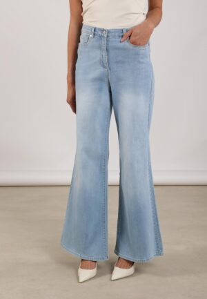 Nukus Senna Pants Nks09062 Flared 24 Bleached Denim